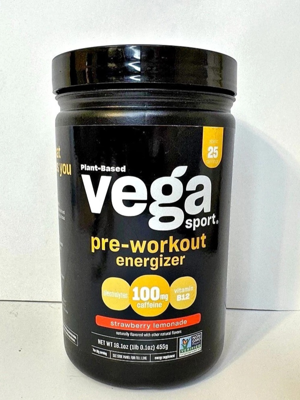 Vega Sport Pre-Workout Energizer Strawberry Lemonade